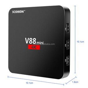 Boîtier TV Scishion V88 Mini 4K Android 7.1 Google Play <span class=keywords><strong>CPU</strong></span> Quad-Core Kdplayer 17.4 TV - Product Image 5