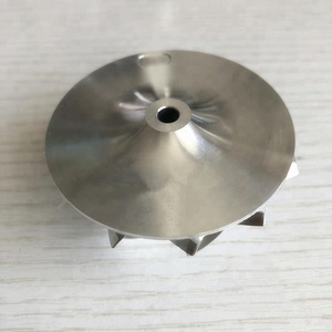 MGT22260DSL inverse 799370-04U1361 45.67/59.40mm 6 + 6 lames haute performance turbo fraisage/aluminium 2618/<span class=keywords><strong>billet</strong></span> roue de compresseur - Product Image 3