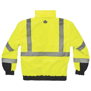 Nhà máy trực tiếp bán buôn khả năng hiển thị cao phản quang an toàn Áo khoác tùy chỉnh Polyester Chất liệu với logo giá rẻ Trung Quốc cung cấp - Product Image 3