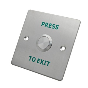 Exit button 3x3 stainless steel face plate <strong>access</strong> <strong>control</strong> s4a aaaa eb-86s 0.6 12 3a 36vdc max - Product Image 2