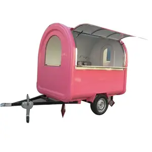 Street Mobile Food Trolley Mobile Kitchen Car Food Vans Caravan Pizza for Sale