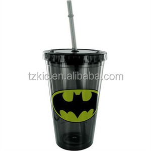 16OZ PS GOBELETS EN PLASTIQUE AVEC COUVERCLES ET PAILLES - Product Image 4