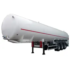 mobile LPG storage tank+ chemical liquid fuel oil CIMC tri-axle skeletal semi-trailer for petroleum gas dispensing station