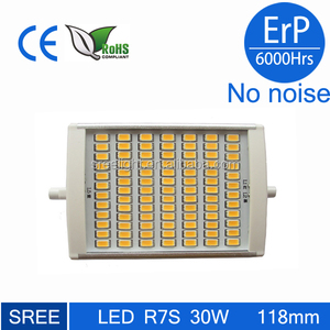 118 mm 30 w led R7S para fluter para sustitución de 300 w halógeno R7S - Product Image 3