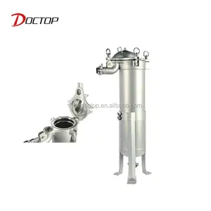 SS Water Filtering Machine Single Cartridge Filter For Filtering Pond Water