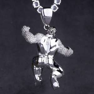 KRKC&CO The Avengers-Grüner Hulk-Anhänger Hip Hop-Schmuck - Product Image 5