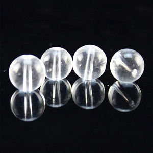 Großhandel dekorative Perlen Vorhänge 6mm runde Glasperlen Kristall perlen transparente natürliche Schmuck Geschenk verpackung Volkskunst - Product Image 5