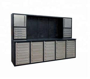 Metal work bench Lang Shuo Heavy duty 10ft workbench tool cabinet