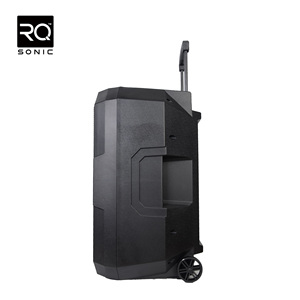 Rqsonic Xách Tay Xe Đẩy Pin Powered Hoạt Động <span class=keywords><strong>P</strong></span> Loa Âm Thanh Capt15aux 15 Inch 120W Hệ Thống Âm Thanh Với Microphone - Product Image 4