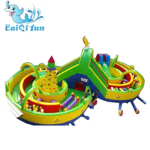 New PVC Inflatable Jumping Bounce House Inflatable Castle Fun City For Kids