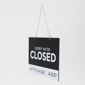 Metalen Hangende Deur Acryl Open/Dicht Teken Acryl Hotel Deur Teken - Product Image 1