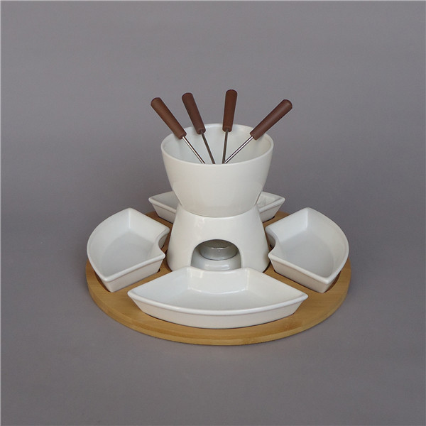 Juego De Fondue De Queso Para Niños - Set De Cerámica Con Cuenco Calentador, Ideal Para Fiestas Y Reuniones