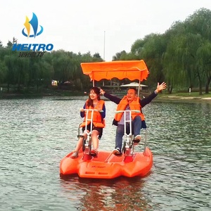 PE pontone boat due persone plastica barca acqua <span class=keywords><strong>surf</strong></span> pedaliera in vendita - Product Image 2