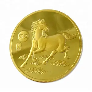 China Mirror Like Gold Coins Cheap Price Religious Embossed Gold Coin