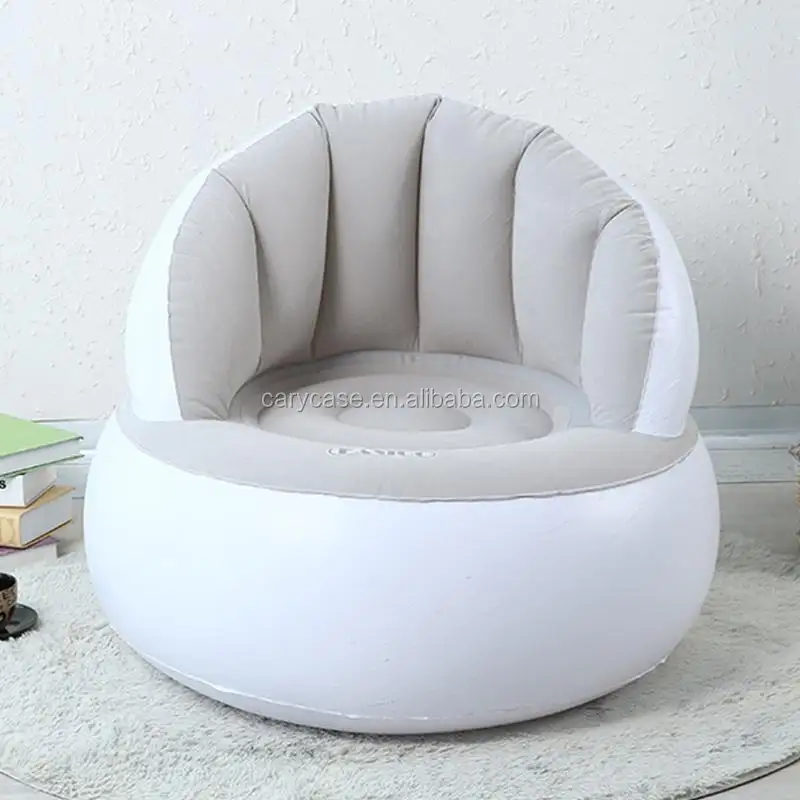 Jilong inflatable हवा सोफे beanbag कुर्सी तह एकल प्यारा रचनात्मक वयस्क बेडरूम कमरे में रहने वाले सोफे