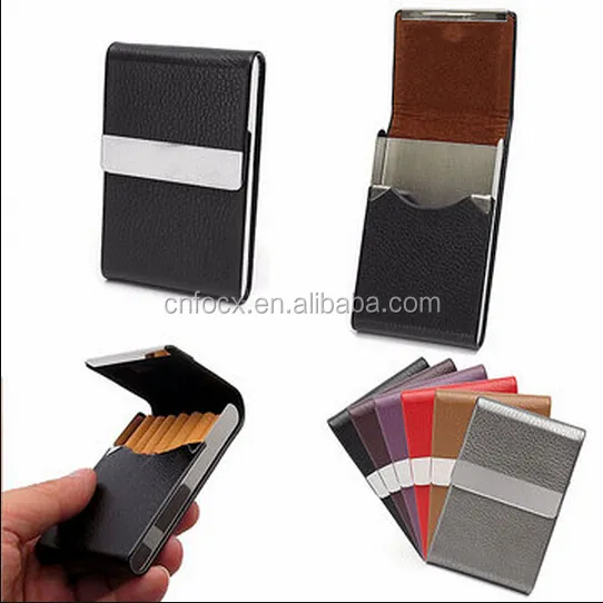 PU Leather Cigarette Case / Tobacco ID Card Holder / sim card holder case