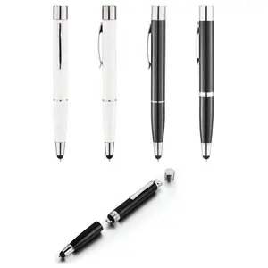 smart phone use power bank pen with stylus metal promotional charger pen