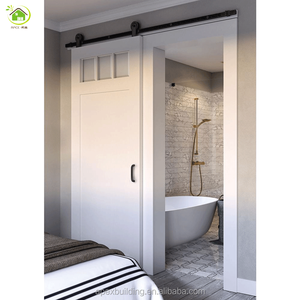 Interior de puertas correderas de madera de granero de vidrio puertas con parrillas en persianas - Product Image 1