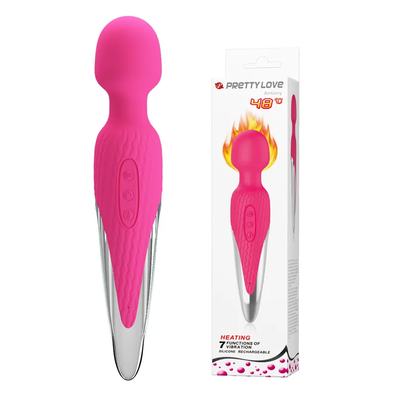 New Product vibrator 7-function vibrations heating USB rechargeable massager
