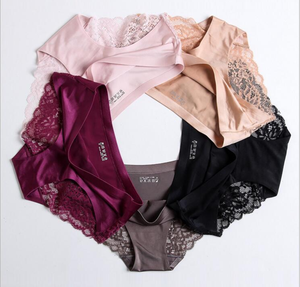 2019 Signore di Vendita Calde Sexy del Raso di Seta del Ghiaccio Biancheria Intima Sexy Delle Donne Senza Soluzione di Continuità Mutandine di Pizzo - Product Image 1