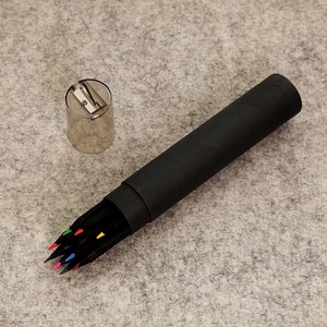 12 Màu Đen BÚT CHÌ GỖ 12 Cái Đen Bút Chì Màu Bằng Gỗ Tùy Chỉnh Thiết Kế 7 "Giấy Ống Đóng Gói - Product Image 4