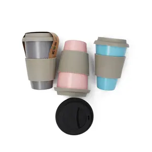 350ML/400ML/450ML Günstige Promotion ECO Friendly Unbreakable Custom ized Printing Bunte Bambus Kaffeetasse (Artikel M-10400)