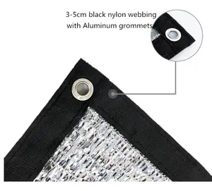 6.56 Ft * 13.12 Ft Aluminet/Aluminiumfolie Reflecterende Zonnescherm Doek Voor Tuin (2M * 4M)