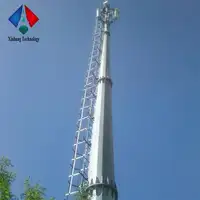 عالية الجودة هوائي الاتصالات السلكية واللاسلكية الصلب راديو الميكروويف برج نقل الكهرباء monopole