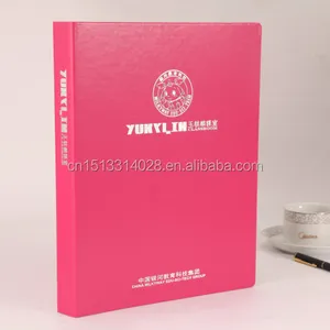 Özel Deri Fermuarlı Padfolio Konferans Dosya Klasörü Belge Çantası Çıkarılabilir 2-Ring Binder A3 A4 A5 Iş Portföyü