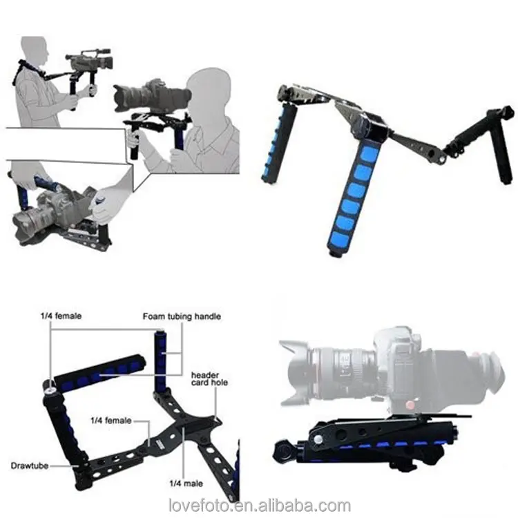 DSLR Rig Spinne Schulter Montieren Unterstützung Für D750 D3300 D5300 D610 D7100