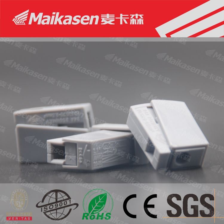 Made In China Poussez action Lighting Fil Connecteur Bornier pour câbles solides, Stranded et flexibles