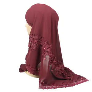 Sciarpe Hijab Hijab Scialli dal Fornitore Della Cina Disponibile Floral Design Dubai All'ingrosso Chiffon del Commercio All'ingrosso In Rilievo Chiffon Della Sciarpa di Modo