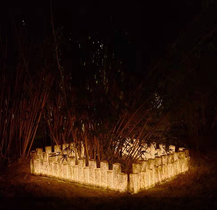 Eco-friendly Stump-shaped outdoor light garden light