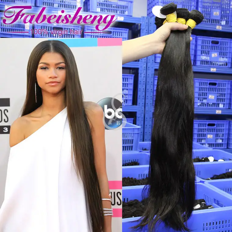 Natural Color Real Human Weaving Extension Long Straight Indian Hair Styles