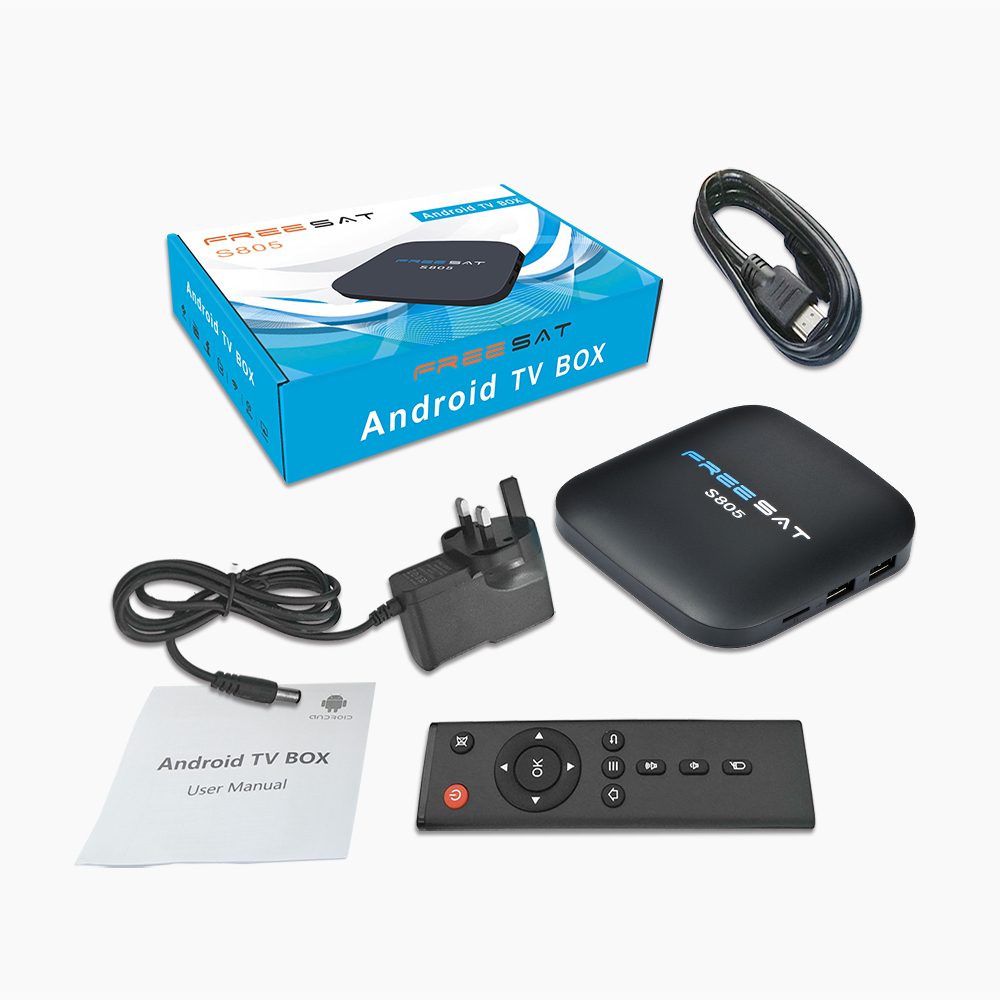 SÁB LIBRE S805 Quad Cable Android 4.4.2 1080 P Caja de la TV XBMC KODI WiFi 2G + 8G Inteligente Reproductor de medios