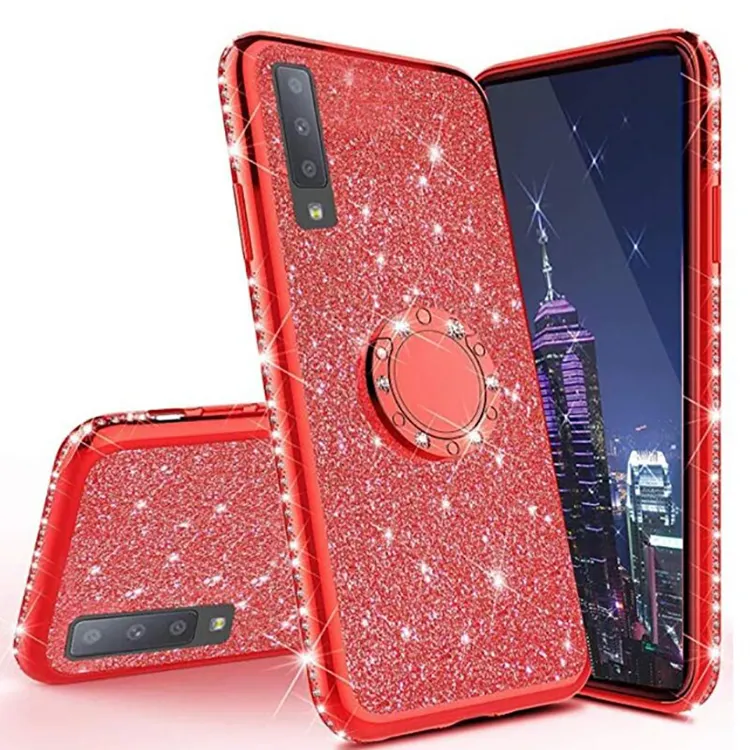 Coque de téléphone Samsung à paillettes dorées, étui arrière souple en Tpu pour A10, A20, A30, A40, A50, A60, A70, A10, A50