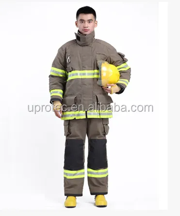 高品質EN469バンカーギアネイビーブルー消防士服消防士ターンアウトギア
