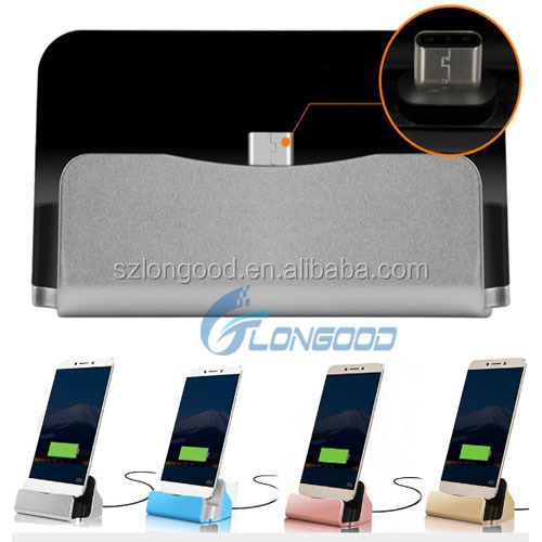 Haute Qualité Data sync Charge Dock Station Chargeur De Bureau D'accueil Pour Andriod téléphone avec Type-C USB Câble