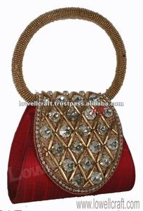 <b>Wedding</b> Evening <b>Clutch</b> Women <b>Clutch</b> Bag embroidery <b>wedding</b> Potali Bag Party Light Handbag Handmade Fashionable Style - Product Image 5