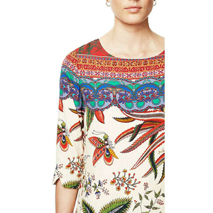 Prezzo Basso di buona Qualità di stampa tribale arancione marrone vestito da occasione - Product Image 3