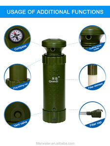 Made in China personale mini <span class=keywords><strong>filtro</strong></span> per l'<span class=keywords><strong>acqua</strong></span> esterna per viaggiare kit di sopravvivenza da viaggio depuratore d'<span class=keywords><strong>acqua</strong></span> all'aperto - Product Image 3