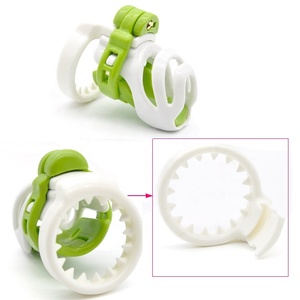 <span class=keywords><strong>CB6000</strong></span> En Plastique Mâle Dispositif De Chasteté Anneau de Pénis Bite Cages comprend 4 taille Anneaux - Product Image 5