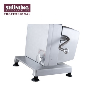 מסור עצמות חשמלי מכונת חיתוך בשר חזיר גוף אלומיניום אנודייז מלא בצבע כסוף עיבוד בשר אוטומטי גבוה למקרי חירום - Product Image 3