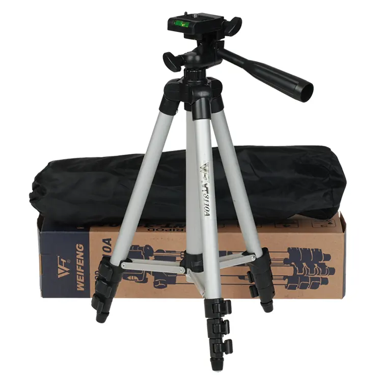 Fabrika fiyat 3-Way Başkanı Ile WEIFENG WT3110A esnek evrensel fonksiyonlu Tripod Standı Tripod için kamera dslr