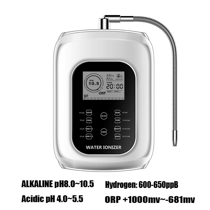 Alkaline kangen water ionizer machine with pH to with touch panel  voice and with acidic generator
