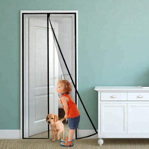 Cortina de malla antimosquitos duradera de 72 "* 80", pantalla de malla de fibra de vidrio magnética mejorada para puerta de hasta 70 "* 79" - Product Image 1