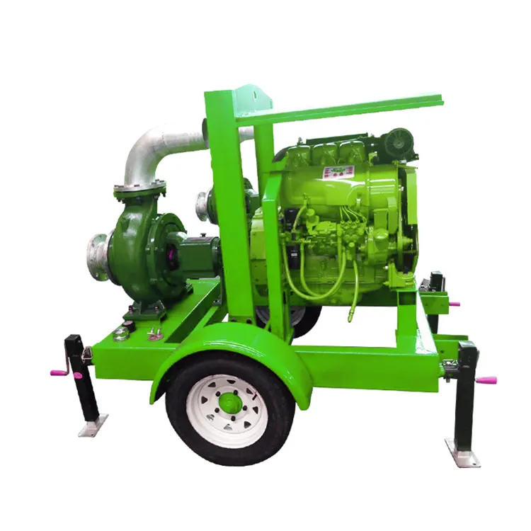 ड्यूज डीजल इंजन पानी पंप के लिए सिंचाई मोबाइल प्रकार केन्द्रापसारक 8 इंच OEM कास्ट स्टील BST कम दबाव एकल-चरण पंप