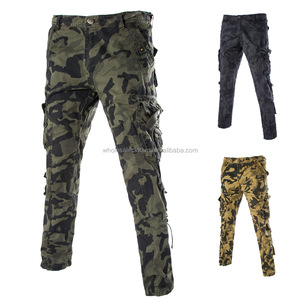 e los pantalones ocasionales del algodón para los hombres <span class=keywords><strong>de</strong></span> camuflaje pantalones <span class=keywords><strong>cargo</strong></span> pantalones largos ocasionales - Product Image 5