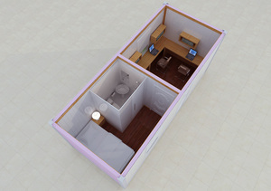 Case Container dal Design Colorato, <span class=keywords><strong>Casa</strong></span> Container da 20/40 Piedi per Alloggi del Personale - Product Image 5