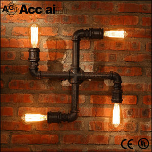 Décoratif vintage style industriel lumières edison ampoule paroi de la conduite d'eau <span class=keywords><strong>applique</strong></span> pour la lecture - Product Image 1